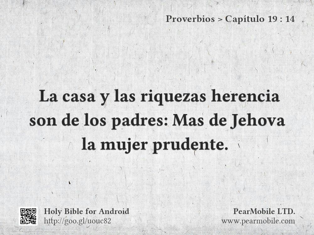 Proverbios, Capítulo 19:14